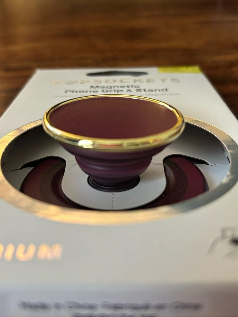 PopSockets MagSafe Magnetic Phone Grip Stand Enamel Red Wine Burgundy